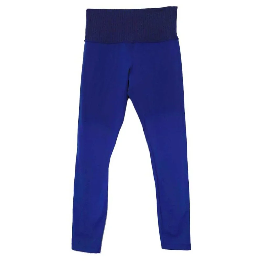 Lululemon Wunder Under High Rise Limitless Blue Slope Stripe Limitless Black
